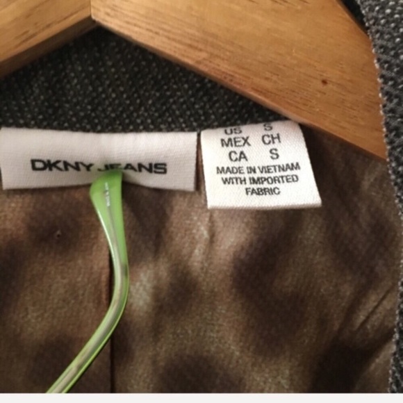 DKNY JEANS velvety cord double collar blazer - Picture 4 of 5